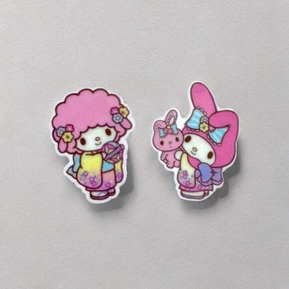 Magnet Set - My Melody & My Sweet Piano In Kimono 2 Pcs